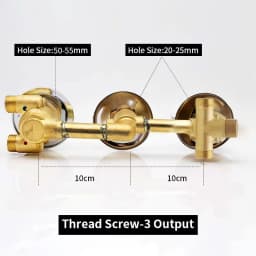 New Triple Handle Thermostatic Brass Shower Faucet Shower Room Auto Thermostatic Control Valve Mixer Tap 2/3/4/5 Way Diverter
