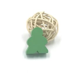 10PCS with 1 Wood Dice Big Wooden Humanoid Big Meeples Chess Pieces For Meeple Carcassonne Board Game Accessories 1.9*2.4*1CM