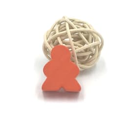 10PCS with 1 Wood Dice Big Wooden Humanoid Big Meeples Chess Pieces For Meeple Carcassonne Board Game Accessories 1.9*2.4*1CM