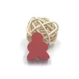 10PCS with 1 Wood Dice Big Wooden Humanoid Big Meeples Chess Pieces For Meeple Carcassonne Board Game Accessories 1.9*2.4*1CM