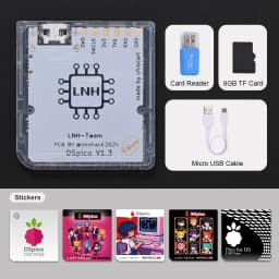 Completely Transparent Injection Molded Case DSpico Game Reader with RP2040 MCU For NDS NDSL DSi 3DS Console