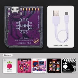 Completely Transparent Injection Molded Case DSpico Game Reader with RP2040 MCU For NDS NDSL DSi 3DS Console