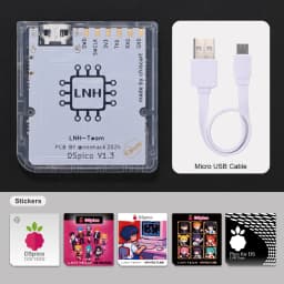 Completely Transparent Injection Molded Case DSpico Game Reader with RP2040 MCU For NDS NDSL DSi 3DS Console