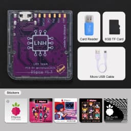 Completely Transparent Injection Molded Case DSpico Game Reader with RP2040 MCU For NDS NDSL DSi 3DS Console