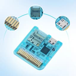 Completely Transparent Injection Molded Case DSpico Game Reader with RP2040 MCU For NDS NDSL DSi 3DS Console