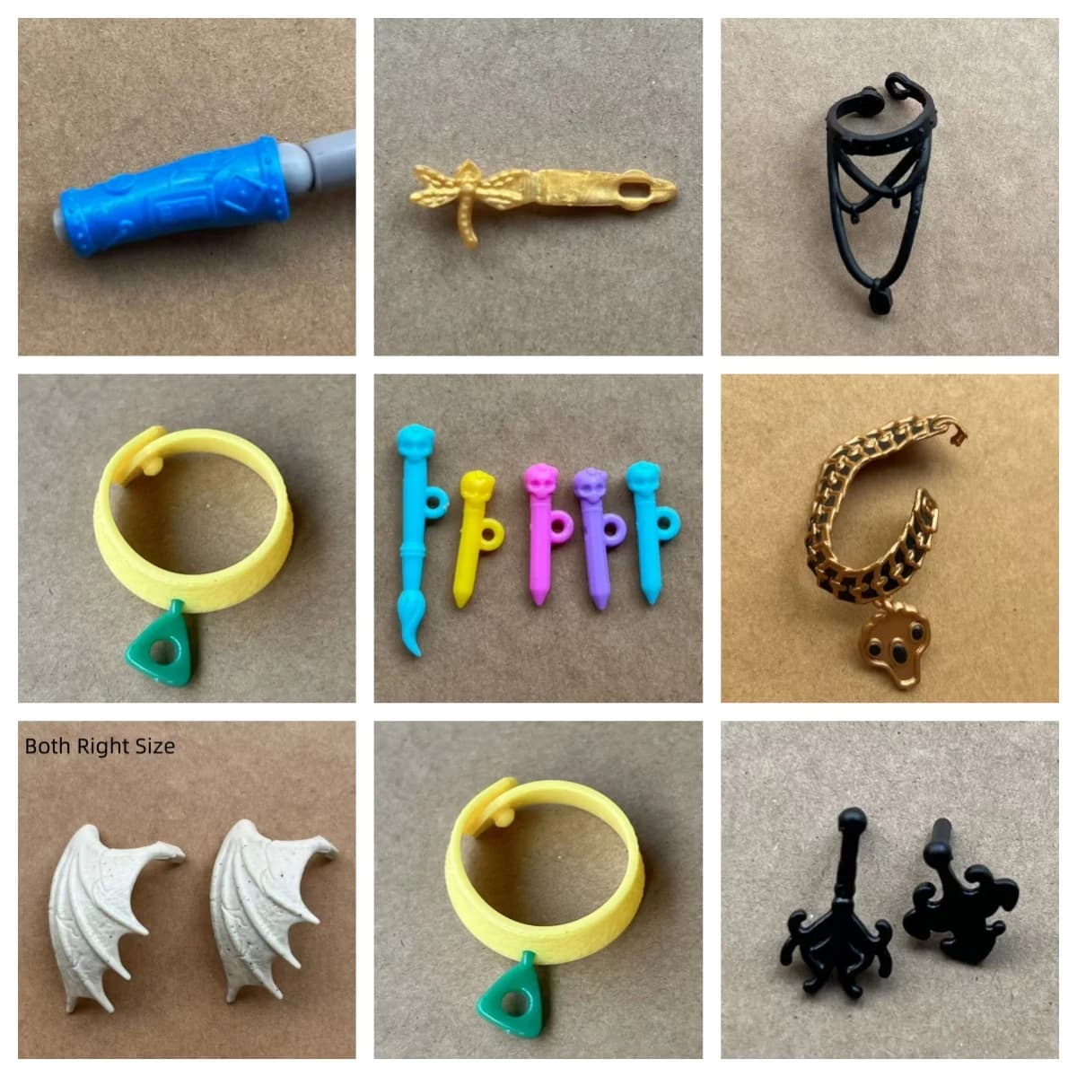 Monster Doll Wings Waistbands Necklace Colorful Pens Original Doll Parts Personality DIY Doll Decor Accessories