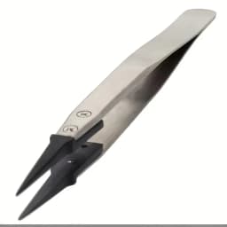 ESD-Safe Precision Tweezers – Anti-Static Tips & Heavy-Duty Metal Construction, Ideal for Electronics & Jewelry Repair