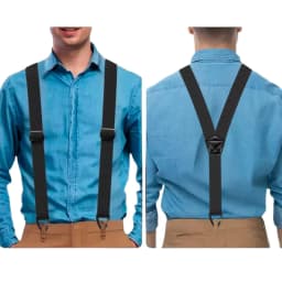 Hidden Suspenders for Men Heavy Duty Work Under Y Back Suspender Clothes  with