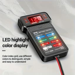 Smart Car Battery Tester, Suitable for Home Self-Checking/Repair Shops, One-Click Diagnosis of Life Span and Capacity, Quick Fault Identification, Intuitive Data Display, Compatible with Multiple Car Models, a Tester That Can Be Used in 10 Different Scenarios