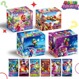 New 36pcs Mario Bros Game Cards Super Mario Trading Card Collection Action Figure English Booster Pack Battle Toy Gift