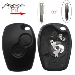 jingyuqin 2 Buttons Car Key Shell For Renault Dacia Modus Clio 3 Twingo Kangoo 2 Remote Fob Case