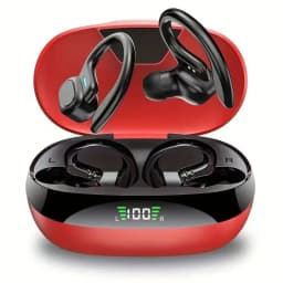 Sports BT Earphones with Earhooks Buds Sports Earphones Running In-Ear Headphones VV2 for Run Walk