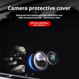 SEAMETAL 2/4Pcs Car Camera Lens Protector Cover Waterproof Dustproof Car Camera Guards Anti Scratch Transparent Protection Cover