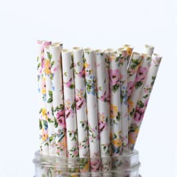 25pcs Metallic Gold heart star Foil Stripe Paper Straws Silver chevron Wedding Party Decor
