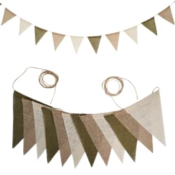 12 Flags/13 Flags Pennant flags Hessian Wedding Party Decor Bunting Vintage Photo Prop Banners Home Baby Shower Carnival Garland