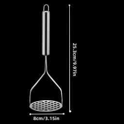 Stainless Steel Potato Masher Manual Fruit Vegetable Mud Press Food Crusher for Baby Complementary Food Kitchen Gadget