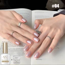 MAINEL 1-12Pcs Fashion Nude Shiny Soak Off UV Gel Nail Gel Polish Cosmetics Nail Art Nails Gel Polish Tips Nail Varnish