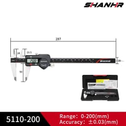 SHANHR Hardened Stainless Steel 0-150 mm Digital Caliper Messschieber Caliper Electronic Vernier Micrometro