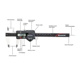 SHANHR Hardened Stainless Steel 0-150 mm Digital Caliper Messschieber Caliper Electronic Vernier Micrometro