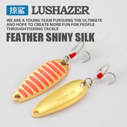 LUSHAZER brand Fishing lure spoon 2g 5g 7g 10g 15g 20g Gold/Silver fishing bait spoon hard lures metal lure China free shipping