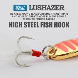 LUSHAZER brand Fishing lure spoon 2g 5g 7g 10g 15g 20g Gold/Silver fishing bait spoon hard lures metal lure China free shipping