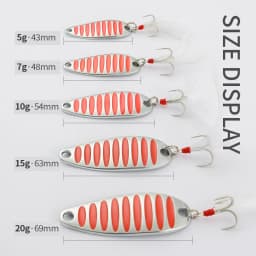 LUSHAZER brand Fishing lure spoon 2g 5g 7g 10g 15g 20g Gold/Silver fishing bait spoon hard lures metal lure China free shipping
