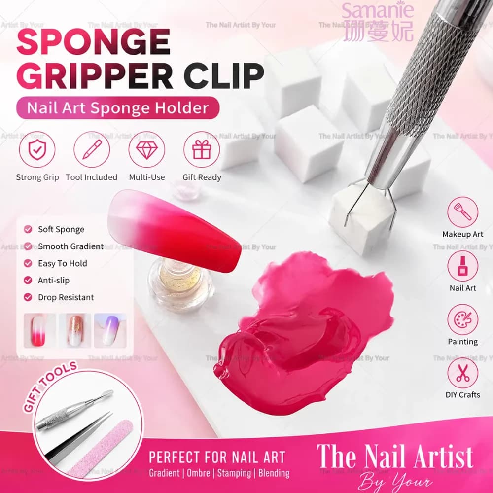 Nail Art Sponge Soft Sponges Gradient Nail Art Stamper Tools Color Fade Manicure DIY Creative Nail Sponge Gripper Tool