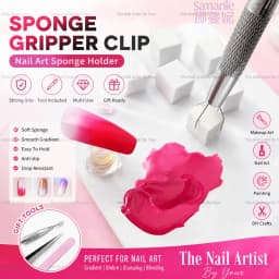 Nail Art Sponge Soft Sponges Gradient Nail Art Stamper Tools Color Fade Manicure DIY Creative Nail Sponge Gripper Tool