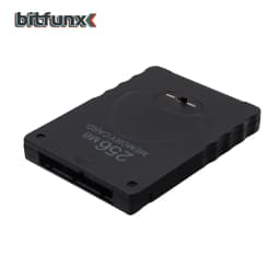 Bitfunx Black Empaty Memory 8Card 8MB/16MB/32MB/64MB/128MB/256MB Game Save for Playstation 2 PS2 Game Console