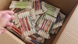 Creative Large Cotton Swab Shaped Catnip Toy 6-pack Giant Kitten Grinding Biting Stick Durable Teeth Cleaning And Grinding Rope