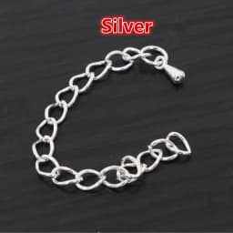 20pcs/lot 50mm/70mm 5*4mm Tone Extended Extension Tail Chain Necklace Tail Chain Connector Findings For Bracelet Base Tray