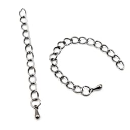 20pcs/lot 50mm/70mm 5*4mm Tone Extended Extension Tail Chain Necklace Tail Chain Connector Findings For Bracelet Base Tray