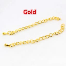 20pcs/lot 50mm/70mm 5*4mm Tone Extended Extension Tail Chain Necklace Tail Chain Connector Findings For Bracelet Base Tray