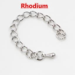 20pcs/lot 50mm/70mm 5*4mm Tone Extended Extension Tail Chain Necklace Tail Chain Connector Findings For Bracelet Base Tray