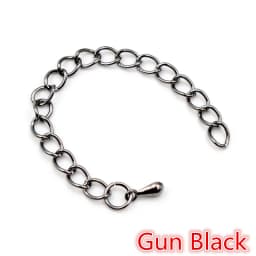 20pcs/lot 50mm/70mm 5*4mm Tone Extended Extension Tail Chain Necklace Tail Chain Connector Findings For Bracelet Base Tray