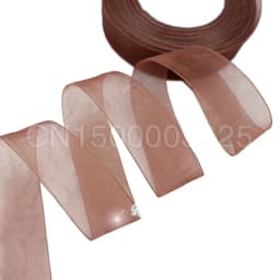(50 Yards/Roll) Organza Ribbon Wholesale Gift Wrapping Decoration Christmas Silk Ribbons Lace Fabric 12/15/20/25/40/50mm