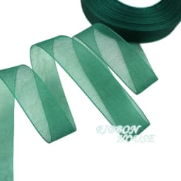 (50 Yards/Roll) Organza Ribbon Wholesale Gift Wrapping Decoration Christmas Silk Ribbons Lace Fabric 12/15/20/25/40/50mm