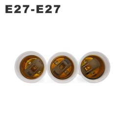 E27 To E27 Lamp Base Extender 65mm 95mm 197mm Lamp Holder Converter E27-E27 Flame Retardant Lamp Socket Adapter For Light Bulb