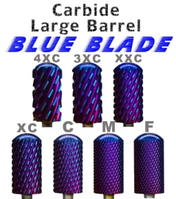 Right Hand 6.6 Large Round Top Blue Blade Carbide Strongest Barrel Nail Drill Bit and Best remover for Powder