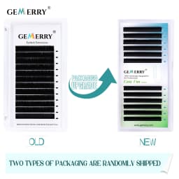 GEMERRY Easy Fan Eyelash Extensions D Curl W Shape Flowering Self-Making Fan Lashes Volume Eyelashes Faux Mink Makeup Tool