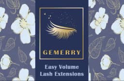 GEMERRY Easy Fan Eyelash Extensions D Curl W Shape Flowering Self-Making Fan Lashes Volume Eyelashes Faux Mink Makeup Tool