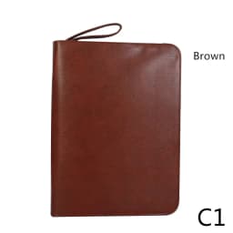 New Leather Large Capacity Fountain Pencil Case 48 Slots Pen Bag Writing Holder Supplies Accessories