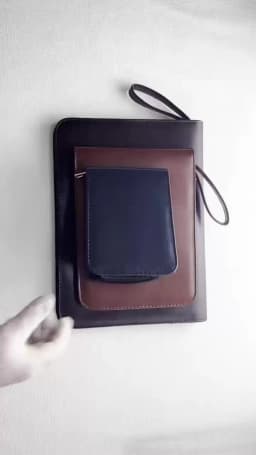 New Leather Large Capacity Fountain Pencil Case 48 Slots Pen Bag Writing Holder Supplies Accessories