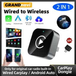 2026 2IN1 Wireless CarPlay Android Auto USB/Type-C Adapter Dongle Smart Box Plug Play For VW Toyota Nissan Honda Ford Benz KIA