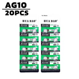 Premium High Capacity AG10 LR1130 389A LR54 L1131 SR1130 1.5V Button Coin Cell Battery for Watch Calculator Laser Toys