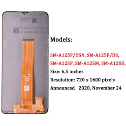 100% Test For Samsung A12 LCD A125F SM-A125F A125 Display Touch Screen Digitizer For Samsung A12 Screen Replacement