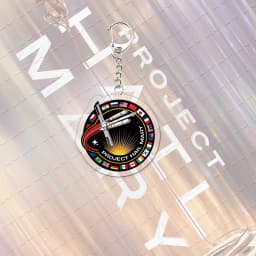 Project Hail Mary Mission Crest Acrylic Keychain Bag Charm Accessories Rocky Space Andy Weir Astrophage Keyrings Pendant
