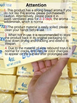 Slow Rebound Butter Scented Stress Relief Toy - Sensory Desktop Anxiety Relief Toy, Valentine's Day/Birthday/Party Gift