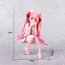 New Anime Hatsune Miku Action Figure Kawaii Collection Model Pink Sakura Kawaiii Doll Collectible Toys Cake Decor