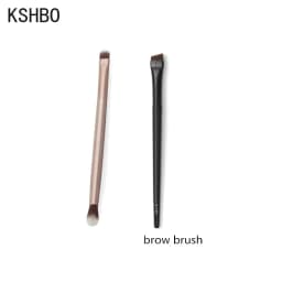 KSHBO 2pcs/set Brow Contour Brush Eyebrow Eyeliner Brush Portable Small Angled Eyebrow Liner Brush Women Makeup Cosmetic Tools